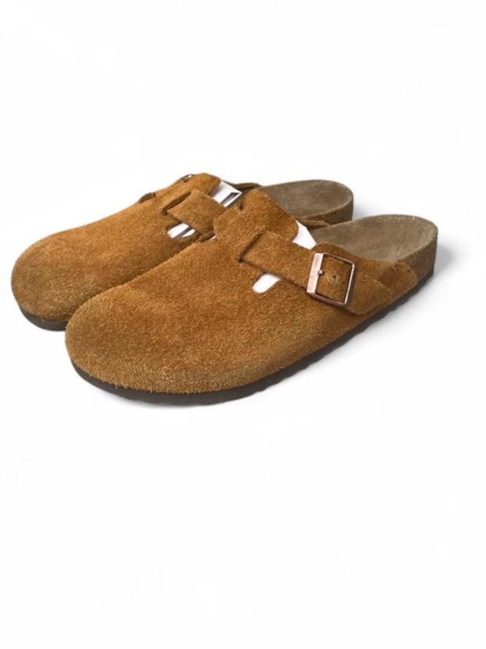 Birkenstock Boston Mink Brown Suede Clogs Soft Footbed EU 42 US Men's 9 Regular